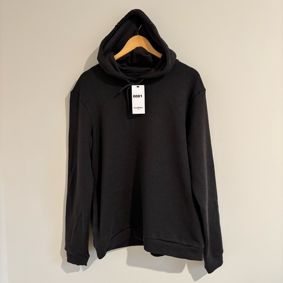 Goodfellow & Co Men’s Fleece Hoodie sweatshirt in charcoal gray color NWT - Picture 2 of 7